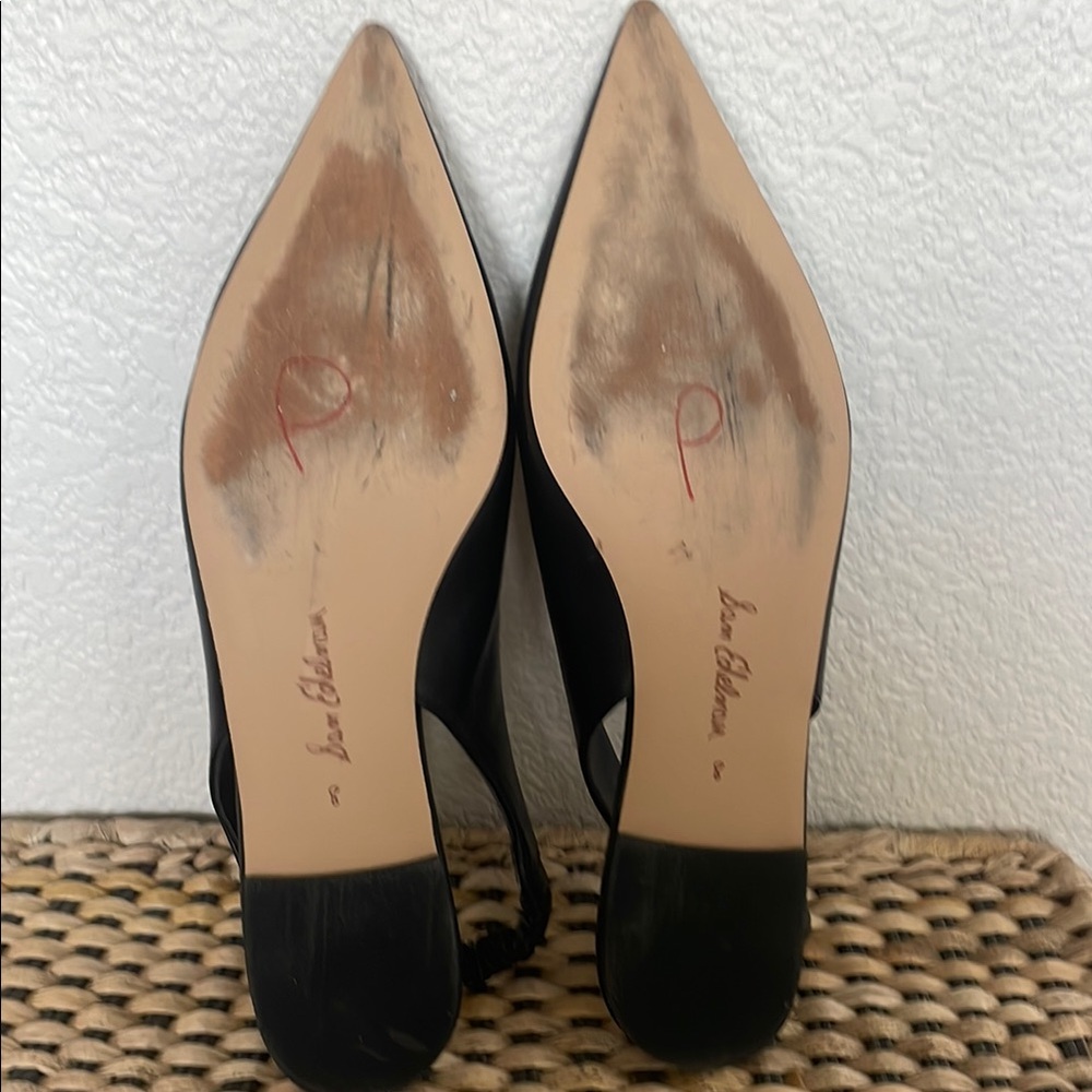 Sam Edelman Women's Whitney Black Slingback Flats, 8M - Picture 5 of 6